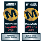 Moneyfacts Winners 2008 - Easy Access and 7 Day Notice
